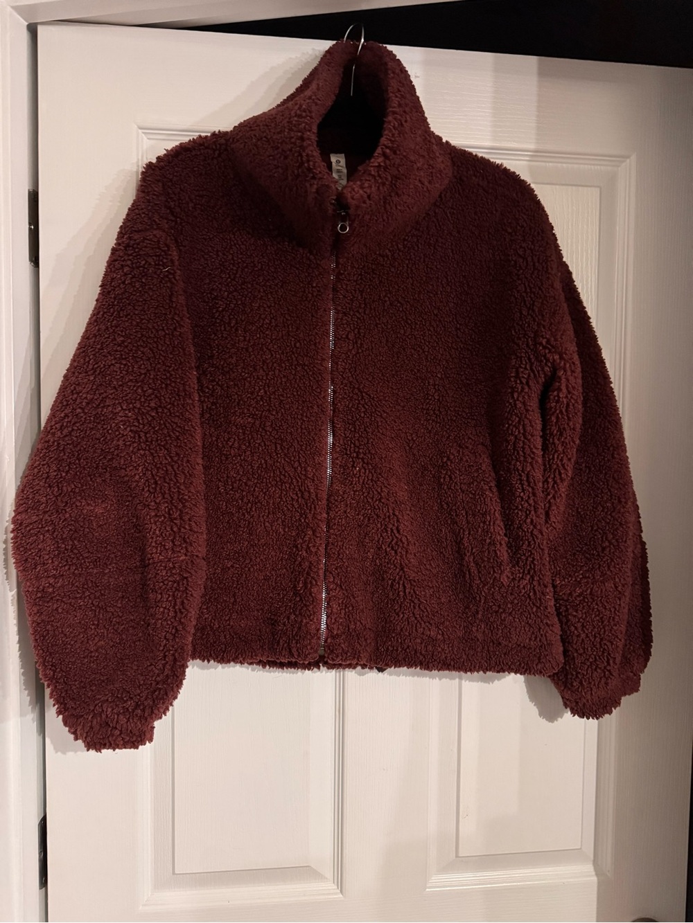 Lululemon Plush Sherpa Zip-Up Jacket - Burgundy